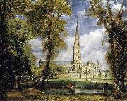 John Constable Salisbury Cathedral from the Bishop s Grounds Germany oil painting artist